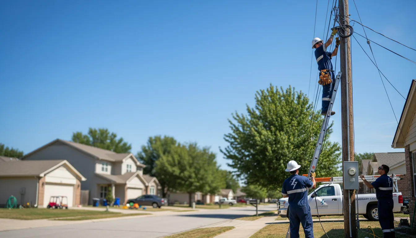 Residential electrician providing installation services in Hebbronville, TX